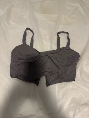 Forever 21 Charcoal Grey Bralette Crop Top